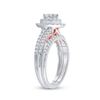 Image 2 : Diamond Bridal Wedding Ring Band Set 1 Cttw 14kt Two-tone Gold