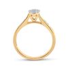 Image 3 : Diamond Cluster Ring 1/4 Cttw 14kt Yellow Gold