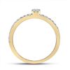 Image 4 : Baguette Diamond Band Ring 1/4 Cttw 14kt Yellow Gold