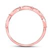 Image 4 : Diamond Stackable Band Ring 1/8 Cttw 10kt Rose Gold