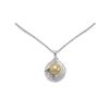 Image 1 : 1.15 ctw Diamond & Pearl Necklace 18K White Gold - REF-164G8W