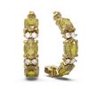 Image 2 : 8.57 ctw Canary Citrine & Diamond Earrings 18K Yellow Gold - REF-108A8N