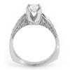 Image 2 : 0.55 ctw Certified VS/SI Diamond Solitaire Ring 18k White Gold - REF-119N5F