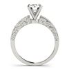 Image 2 : 0.5 ctw Certified VS/SI Diamond Micro Pave Ring 18k White Gold - REF-54H3R