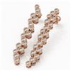 Image 1 : 2 ctw Diamond Designer Earrings 18K Rose Gold - REF-216A2N