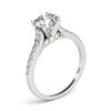 Image 3 : 0.92 ctw Certified VS/SI Diamond Ring 18k White Gold - REF-94A6N
