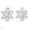 Image 1 : 0.20 ctw Certified VS/SI Diamond Earrings 10k Yellow Gold - REF-15A2N