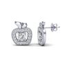 Image 2 : 0.60 ctw VS/SI Diamond Micro Pave Earrings 18k White Gold - REF-47W9H