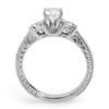 Image 2 : 1.0 ctw Certified VS/SI Diamond Ring 18k White Gold - REF-161N8F