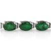 Image 2 : 16.25 ctw Emerald Bracelet 10k White Gold - REF-94Y5X