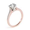 Image 3 : 0.92 ctw Certified VS/SI Diamond Ring 18k Rose Gold - REF-94F6M