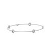 Image 1 : 1.65 ctw Diamond Station Bracelet 18K White Gold - REF-248K9Y