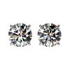 Image 1 : 1.50 ctw Certified Quality Diamond Stud Earrings 10k White Gold - REF-127Y5X