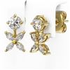 Image 3 : 1.5 ctw Marquise Cut Diamond Designer Earrings 18K Yellow Gold - REF-197M8G