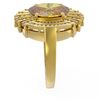 Image 2 : 6.72 ctw Canary Citrine & Diamond Ring 18K Yellow Gold - REF-165A8N