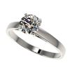 Image 1 : 0.99 ctw Certified Quality Diamond Engagment Ring 10k White Gold - REF-139F2M