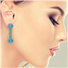 Image 3 : 12.82 ctw Swiss Topaz & Diamond Earrings 14K Yellow Gold - REF-176F9M