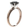 Image 3 : 2.09 ctw Fancy Black Diamond Solitaire Engagment Ring 10k Rose Gold - REF-35G6W