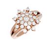 Image 3 : 2 ctw Diamond Ring 18K Rose Gold - REF-158K2Y