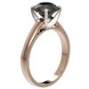 Image 3 : 2.59 ctw Fancy Black Diamond Solitaire Engagment Ring 10k Rose Gold - REF-45N4F