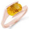 Image 1 : 2.0 ctw Citrine Ring 10k Rose Gold - REF-14F2M