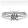 Image 1 : 0.54 ctw VS/SI Diamond Engagment Designer Ring 18k White Gold - REF-72K4Y