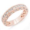 Image 1 : 1.10 ctw Certified VS/SI Diamond Band 14k Rose Gold - REF-102A8N