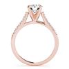 Image 3 : 1.02 ctw Certified VS/SI Diamond 2pc Wedding Set 14k Rose Gold - REF-117X3A