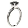 Image 3 : 2.09 ctw Fancy Black Diamond Solitaire Engagment Ring 10k White Gold - REF-35A6N