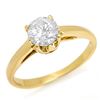 Image 1 : 0.80 ctw Certified VS/SI Diamond Ring 14k Yellow Gold - REF-163W6H