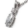 Image 3 : 0.6 ctw Marquise Cut Diamond Designer Necklace 18K White Gold - REF-89H6R