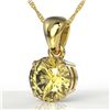 Image 1 : 2 ctw Citrine Designer Necklace 18k Yellow Gold - REF-19Y6X