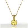 Image 2 : 2 ctw Citrine Designer Necklace 18k Yellow Gold - REF-19Y6X