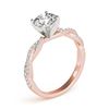 Image 3 : 0.75 ctw Certified VS/SI Diamond Ring 18k Rose Gold - REF-99H5R