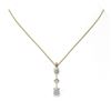 Image 2 : 1.16 ctw Cushion Cut Diamond Designer Necklace 18K Yellow Gold - REF-163Y3X