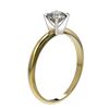 Image 3 : 0.76 ctw Certified Quality Diamond Engagment Ring 10k Yellow Gold - REF-68W2H