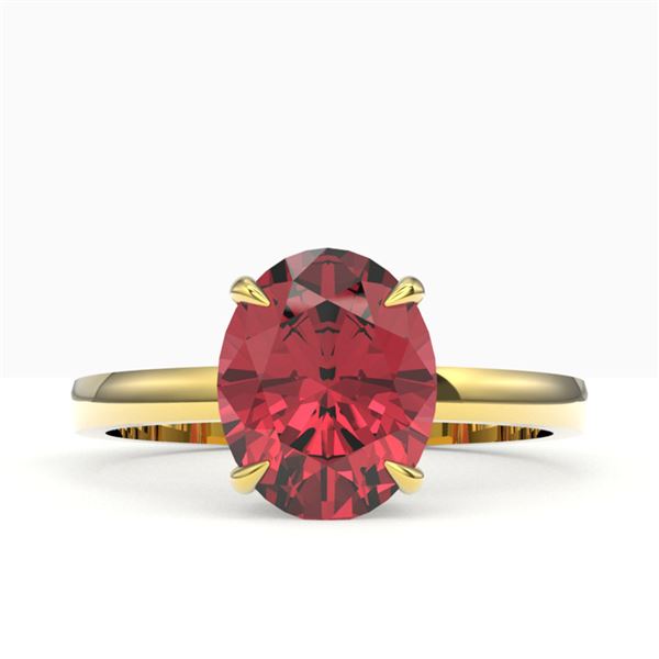 3 ctw Pink Tourmaline Designer Ring 18k Yellow Gold - REF-47N3F