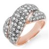 Image 1 : 2.05 ctw Certified VS/SI Diamond Ring 14k Rose Gold - REF-154R4K