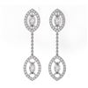 Image 2 : 2 ctw Diamond Designer Earrings 18K White Gold - REF-241K5Y