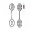 Image 3 : 2 ctw Diamond Designer Earrings 18K White Gold - REF-241K5Y