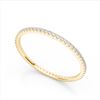 Image 2 : 0.50 ctw Eternity Micro Pave VS/SI Diamond Ring 18k Yellow Gold - REF-30N4F