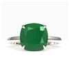 Image 1 : 6 ctw Cushion Emerald Designer Engagment RNG 18k White Gold - REF-55N2F
