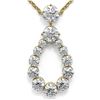 Image 1 : 1.66 ctw Diamond Designer Necklace 18K Yellow Gold - REF-178M5G