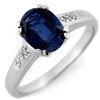 Image 1 : 1.35 ctw Kaynite & Diamond Ring 10k White Gold - REF-27K3Y