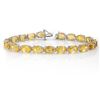Image 1 : 25.67 ctw Citrine Bracelet 10k White Gold - REF-44F4M
