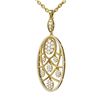 Image 3 : 2.47 ctw Diamond Necklace 18K Yellow Gold - REF-228M2G