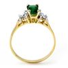 Image 2 : 0.74 ctw Emerald & Diamond Ring 10k Yellow Gold - REF-12X4A