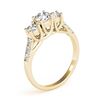 Image 3 : 0.75 ctw VS/SI Diamond 3 Stone Ring 18k Yellow Gold - REF-72Y2X