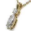 Image 3 : 0.9 ctw Marquise Cut Diamond Designer Necklace 18K Yellow Gold - REF-139X2A