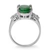 Image 2 : 4.44 ctw Emerald & Diamond Ring 14k White Gold - REF-94K5Y